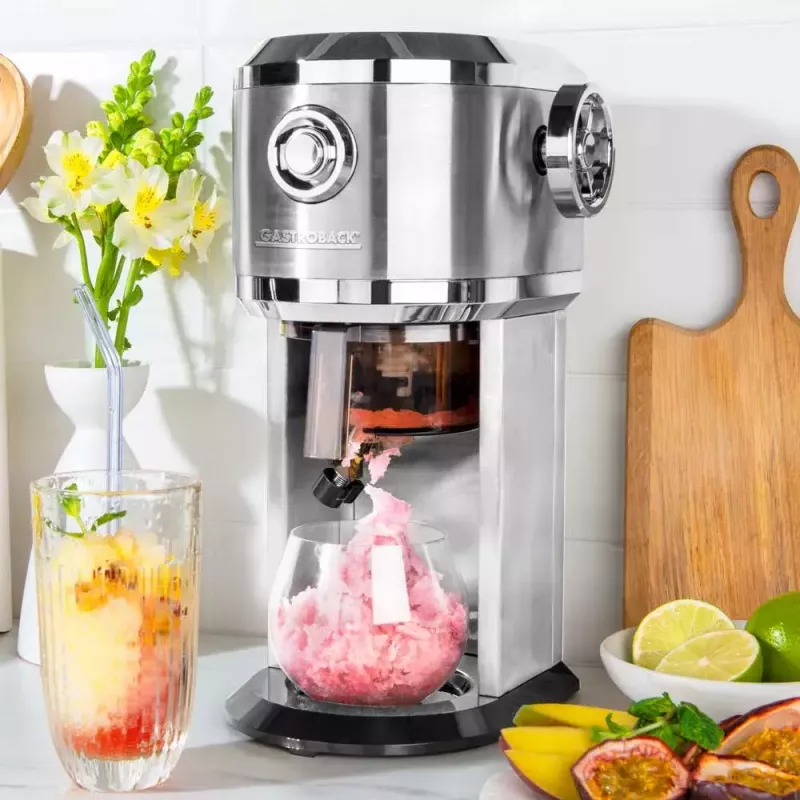 Máquina eléctrica de hielo picado Gastroback 42905 0,2 L acero inoxidable 35 W