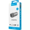 Cargador de coche Sandberg 1xQC3.0+1xUSB-C 48W, coche, mechero, 12 V, metálico