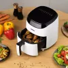 Freidora de aire Zelmer ZAF3551W 3,5 L 1200 W negro blanco