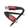 Hama Extreme Cable Lightning a USB-C 1,5 m 3A negro rojo