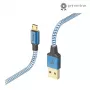 Hama Reflective Cable USB USB 2.0 1,5 m USB A Micro-USB B azul