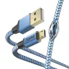Hama Reflective Cable USB USB 2.0 1,5 m USB A Micro-USB B azul