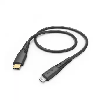 Cable Lightning Hama 00201602 1,5 m negro USB-C 3A