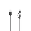 Hama 00200616 Cable USB USB 2.0 0,75 m USB A USB C/Micro-USB A negro