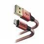 Cable Hama Reflective 1,5 m rojo