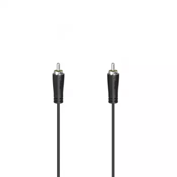 Hama 00205099 Cable de audio 3 m RCA negro conector macho a conector macho apantallado magnético