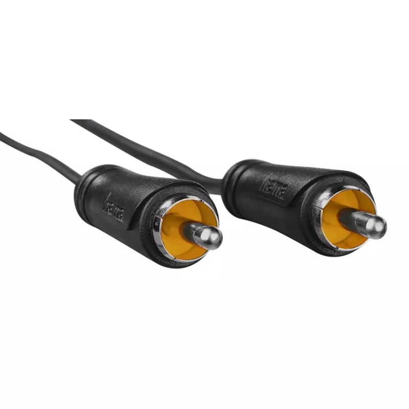Hama 00205099 Cable de audio 3 m RCA negro conector macho a conector macho apantallado magnético
