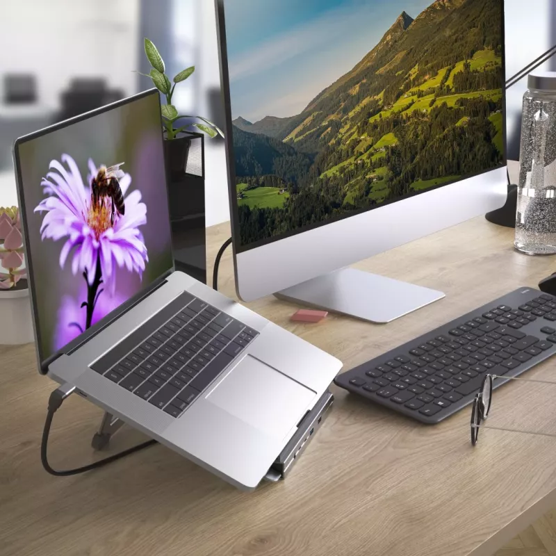 Hama Connect2Office soporte para portátil antracita
