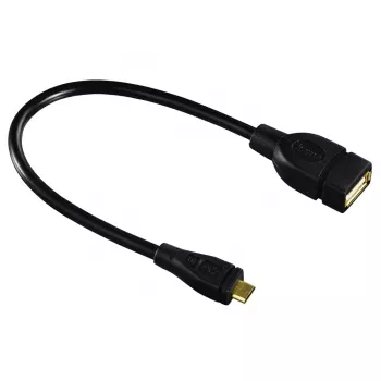 Hama 173892 cable USB USB 2.0 0,15 m Micro-USB B USB A negro