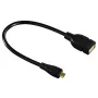 Hama 173892 cable USB USB 2.0 0,15 m Micro-USB B USB A negro