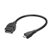 Hama 173892 cable USB USB 2.0 0,15 m Micro-USB B USB A negro