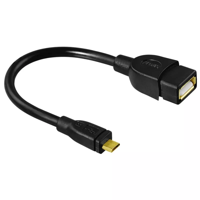 Hama 173892 cable USB USB 2.0 0,15 m Micro-USB B USB A negro