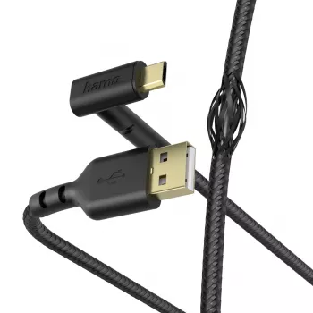 Hama Stand cable USB USB 2.0 1,5 m USB A a Micro-USB B negro