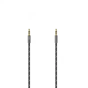 Hama 00205129 cable de audio 0,75 m 3,5 mm negro, gris