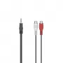 Hama 00205185 cable de audio 0,1 m 2 x RCA 3,5 mm negro