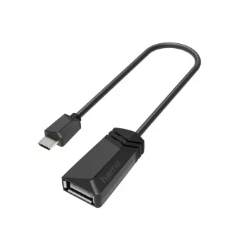 Hama 00200308 adaptador de cable Micro-USB USB Type-A negro