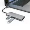 Hama 00200110 adaptador multipuerto USB-C, base de conexión, 6 puertos, USB-C 3.2 Gen 1, HDMI