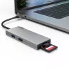 Hama 00200110 adaptador multipuerto USB-C, base de conexión, 6 puertos, USB-C 3.2 Gen 1, HDMI