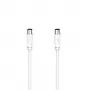 Cable coaxial Hama 00205047 5 m Blanco Conector coaxial