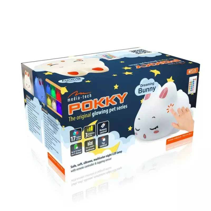 Auriculares de diadema MEDIA-TECH MT225 Pokky Dreaming Bunny – ligeros, con cable