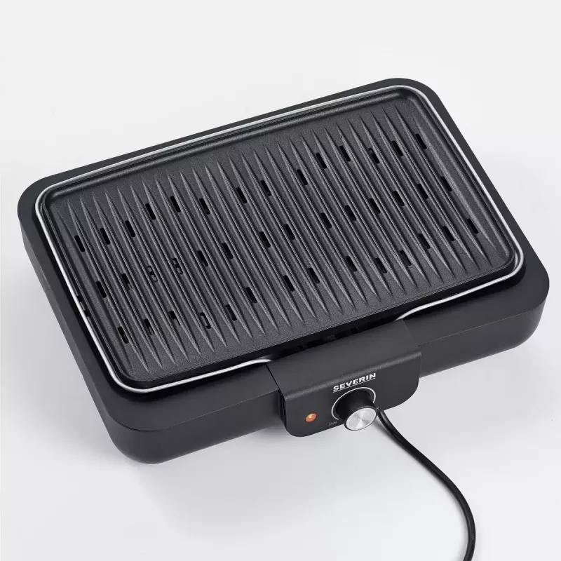 Parrilla eléctrica de sobremesa Severin PG 8556 2300 W negro acero inoxidable