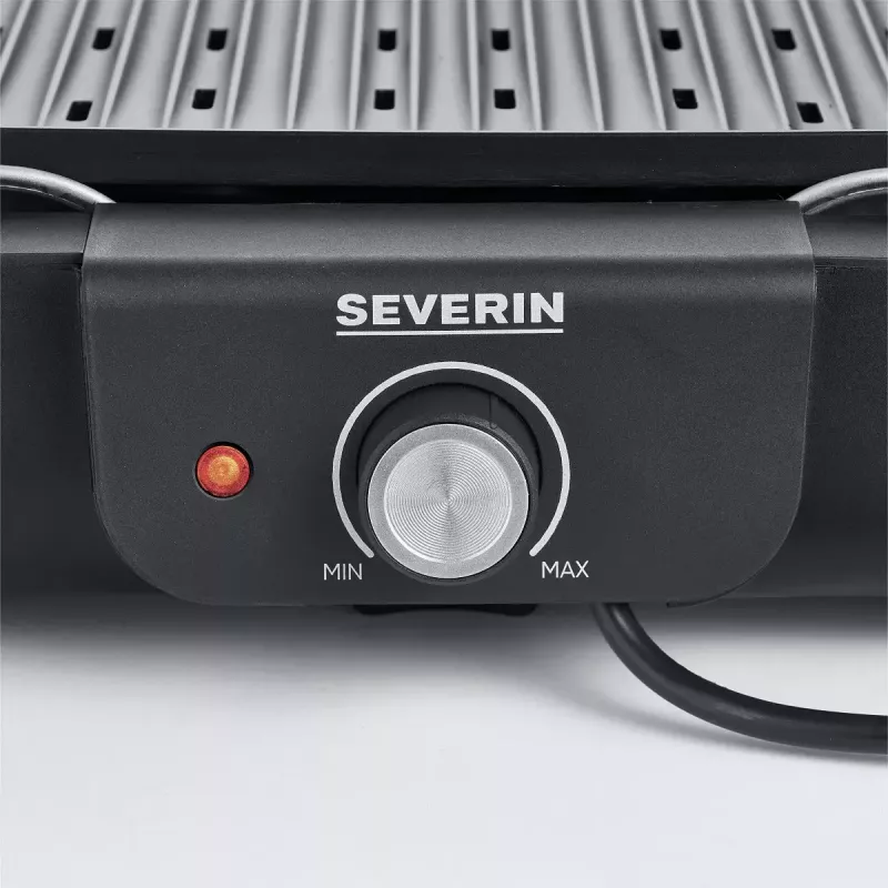 Parrilla eléctrica de sobremesa Severin PG 8556 2300 W negro acero inoxidable
