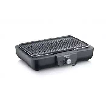 Parrilla eléctrica de sobremesa Severin PG 8556 2300 W negro acero inoxidable