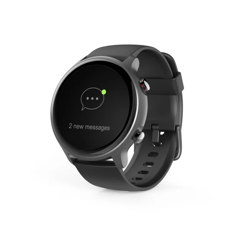 Hama Fit Watch 6910 smartwatch, AMOLED de 1,32" 466 x 466, GPS, Bluetooth, IP68, negro/gris oscuro