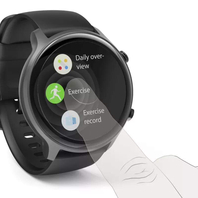 Hama Fit Watch 6910 smartwatch, AMOLED de 1,32" 466 x 466, GPS, Bluetooth, IP68, negro/gris oscuro