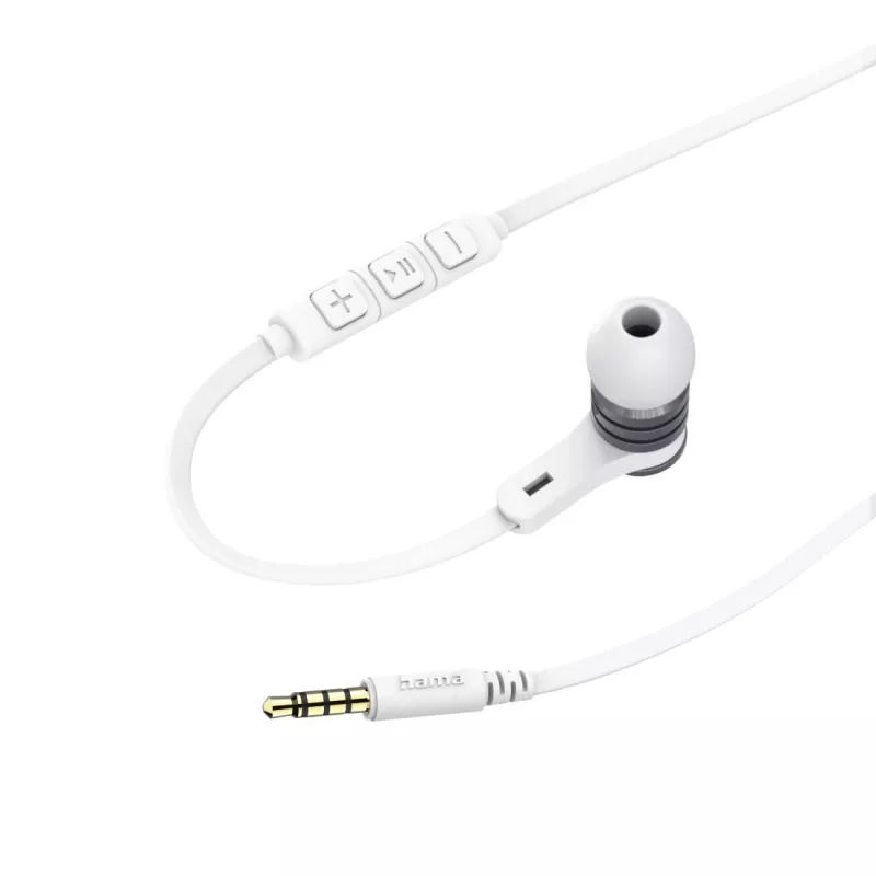 Auriculares Hama Intense Con Cable In-Ear Llamadas/Música Plata, Blanco