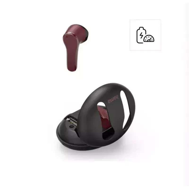 Auriculares Hama Spirit Unchained True Wireless Stereo (TWS) In-Ear Música Bluetooth Negro, Rojo
