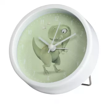 Despertador mecánico Hama Happy Dino Verde, Blanco