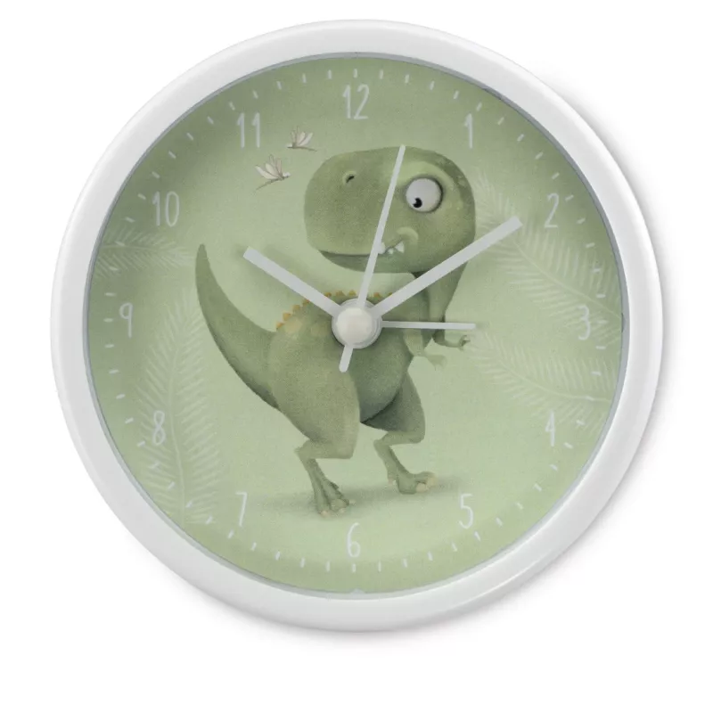 Despertador mecánico Hama Happy Dino Verde, Blanco