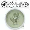 Despertador mecánico Hama Happy Dino Verde, Blanco