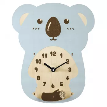 Reloj mecánico de péndulo Hama Koala Otros Azul, Marrón, Madera