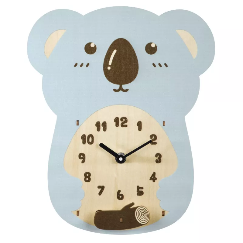 Reloj mecánico de péndulo Hama Koala Otros Azul, Marrón, Madera