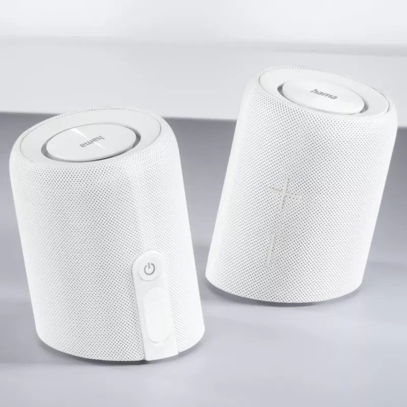 Altavoz portátil Hama Twin 3.0 estéreo blanco 30 W