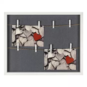 Marco múltiple HAMA Cavo — MDF, blanco, 365×295 mm