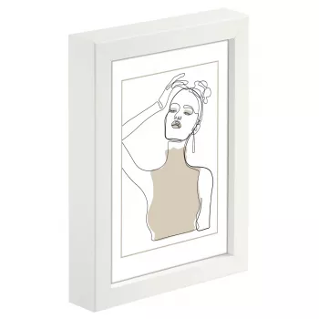 Marco múltiple Hama Copenhagen blanco cristal MDF 270x570 mm