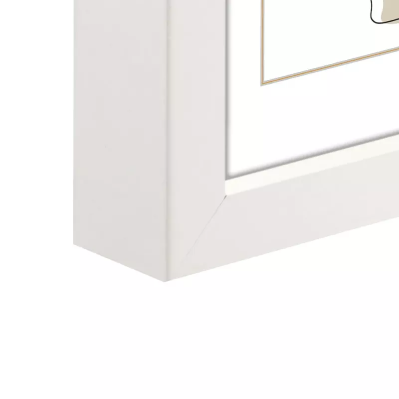 Marco múltiple Hama Copenhagen blanco cristal MDF 270x570 mm