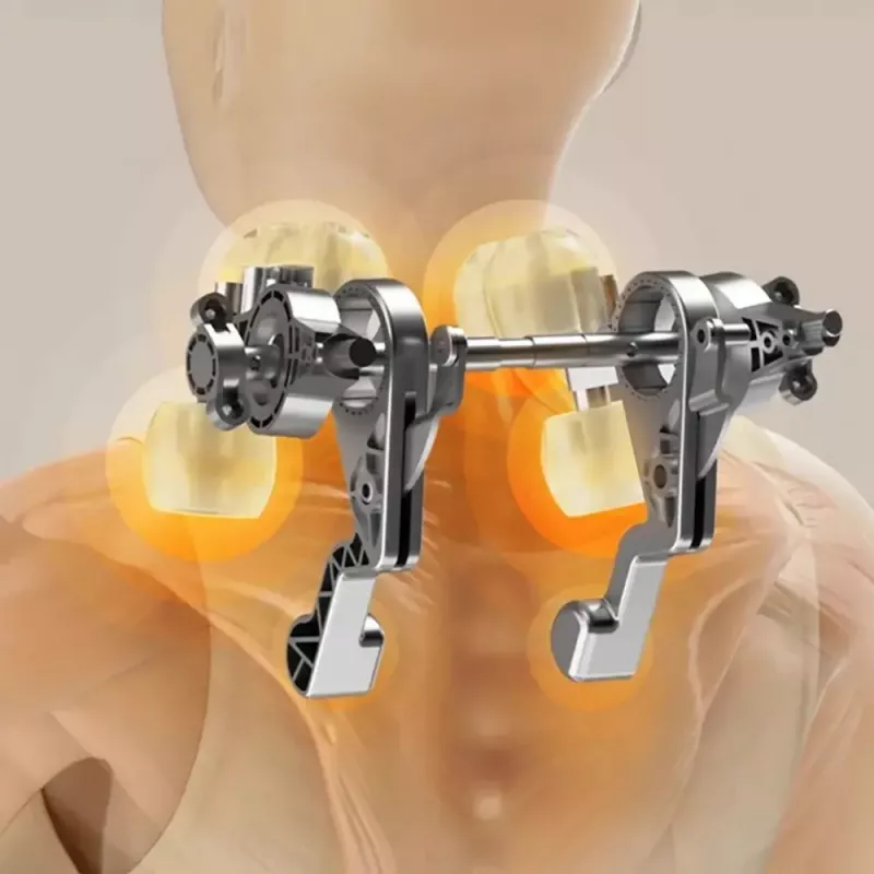 Masajeador de cuello y hombros MEDIA-TECH MT6533 con función de calor, diseño portátil