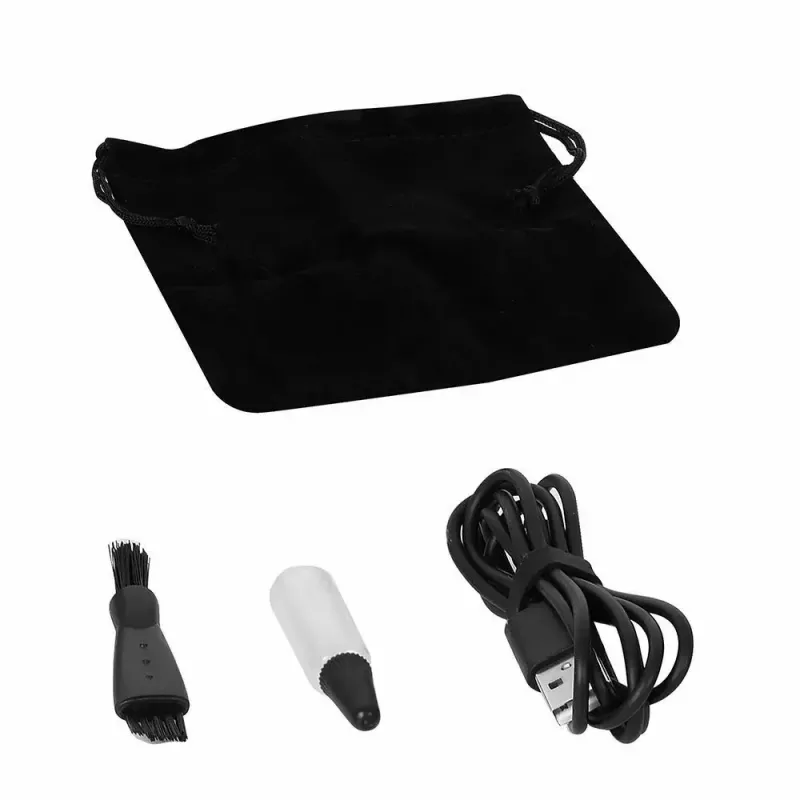 Set de afeitadora de cabeza y barba Manta HS-01BK Shavio, negro/cromo