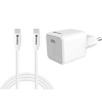 Cargador Sandberg USB-C 20W Indoor AC cable de 1M carga rápida