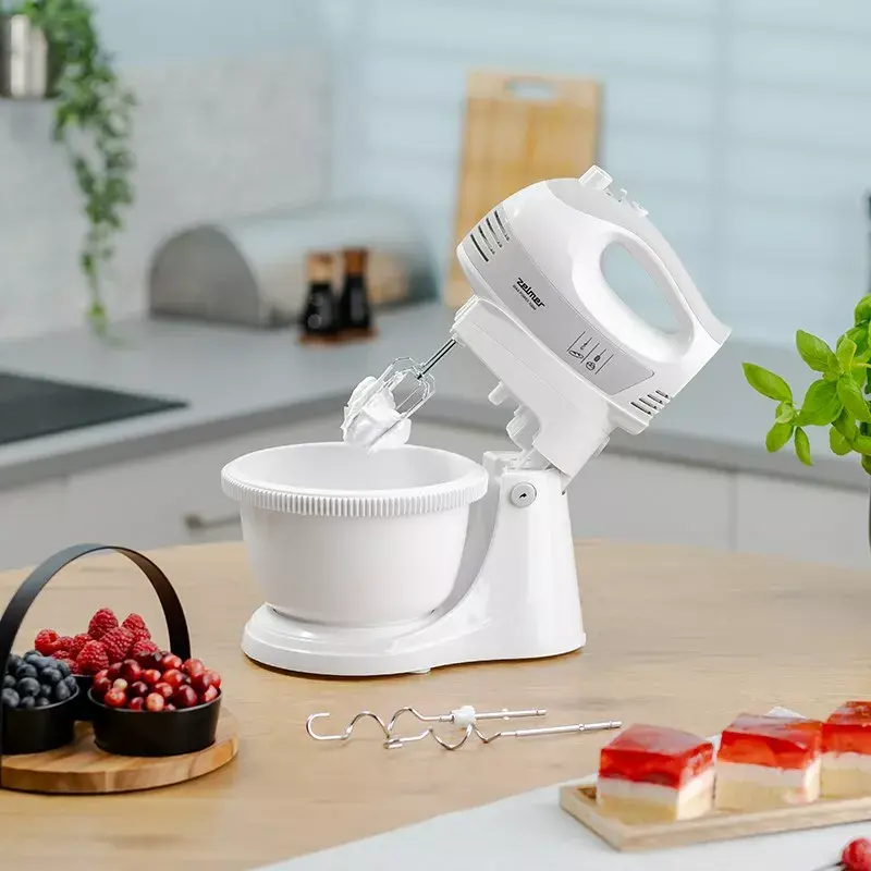 Zelmer ZHM2459S batidora de mano con bol giratorio, 700 W, blanca