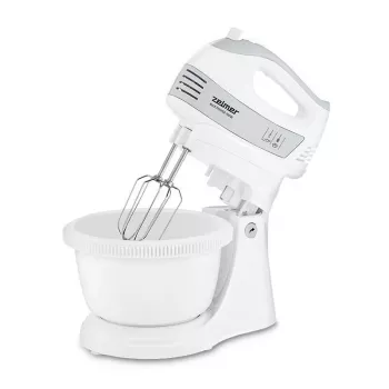 Batidora de mano ZELMER ZHM2459S — 300 W, 5 velocidades, accesorios de acero inoxidable