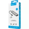 Hub Sandberg USB-C/A a 4xUSB 3.0 aluminio 5000 Mbit/s