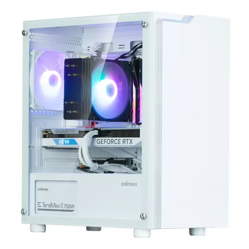 Carcasa de ordenador Zalman T4 Plus Mini Tower blanca