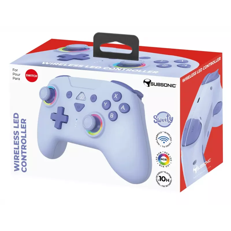Mando Subsonic 147436 azul RF Nintendo Switch inalámbrico 10h batería