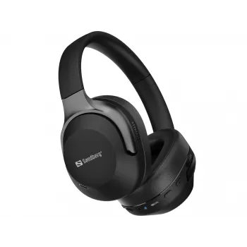 Auriculares inalámbricos Sandberg Wireless Travel Headset ANC+ENC, inalámbricos, llamadas/música, 228 g, auriculares, negro