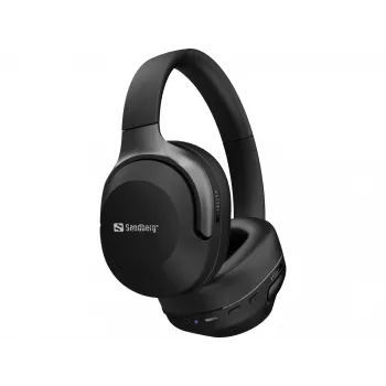 Auriculares inalámbricos Sandberg Wireless Travel Headset ANC+ENC, inalámbricos, llamadas/música, 228 g, auriculares, negro
